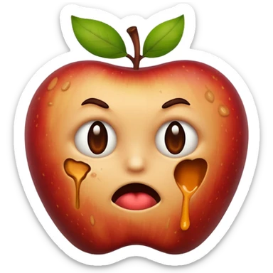 Spoiled apple sticker