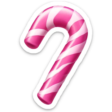 pink candycane sticker