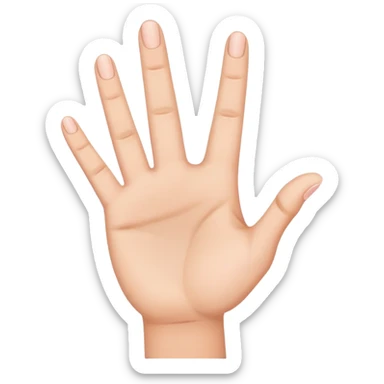 Every finger up except the pinky and index fingers  sticker