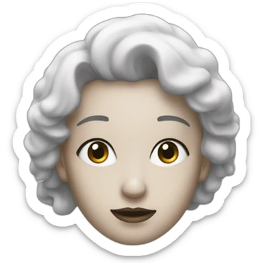 Une voilée aux teint noir sticker