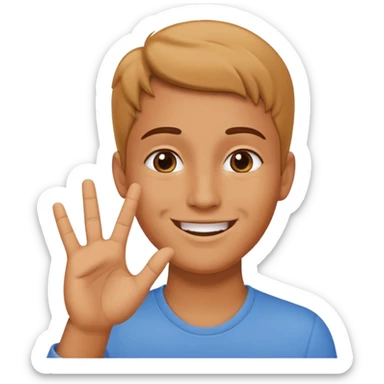 Emoji kissing hand saying it’s perfect  sticker