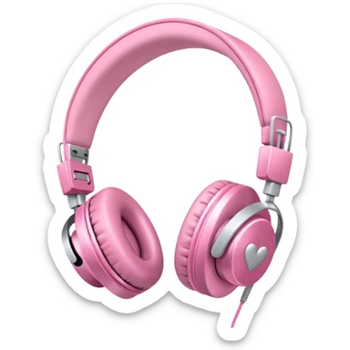 Headphones with bows
 sticker