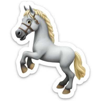 Un cheval allemand qui va à la plage sticker