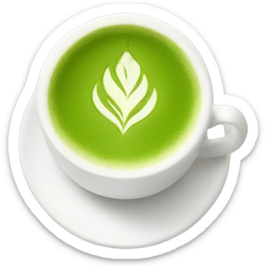 matcha latte sticker
