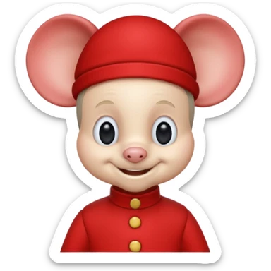 Luís Marques Mendes em figura de Topo Gigio sticker