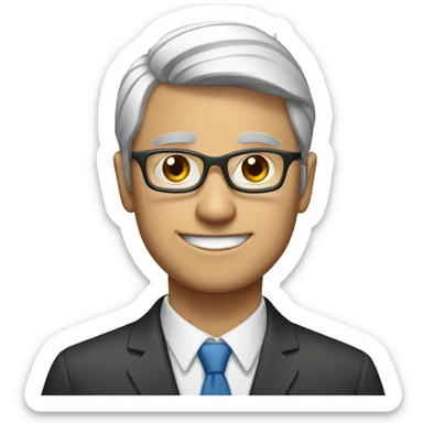 male psychologist   sticker