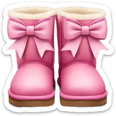 Pink Ugg’s with bows sticker