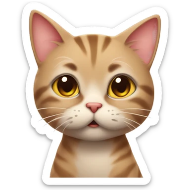 A cute cat is blowing kisses sticker