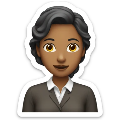 A woman teaching english sticker