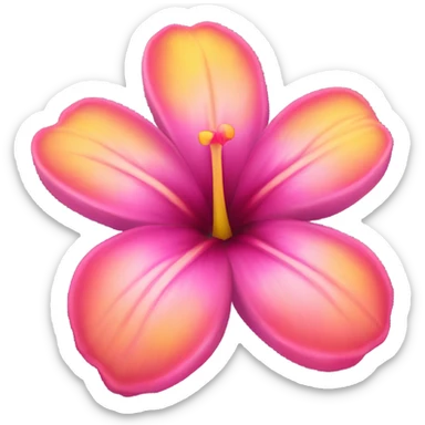 Hawaii flower sticker