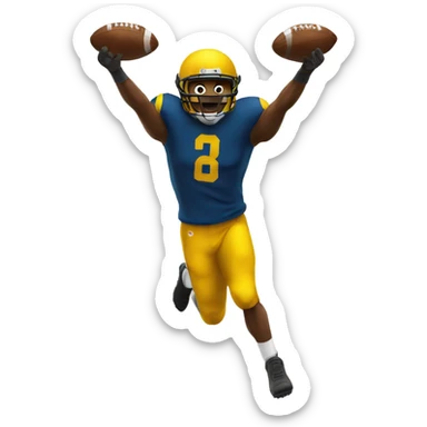 Me scoring touchdown  sticker