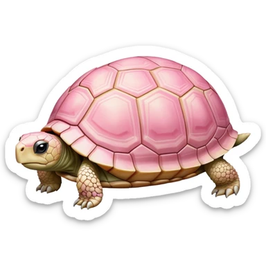 pastel pink tortoise  sticker