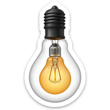 bombillo con colgante sticker