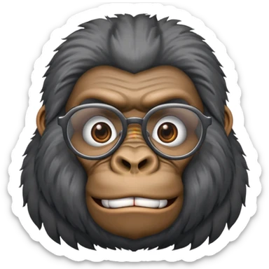 Gorillas with specs sticker