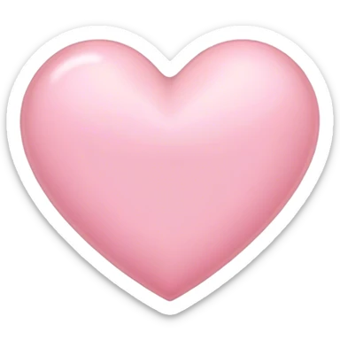 Light pink heart sticker