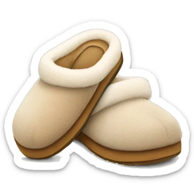 A pair of ugg slippers sticker