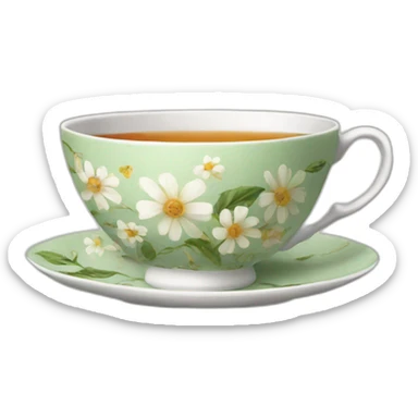 tea cup sticker