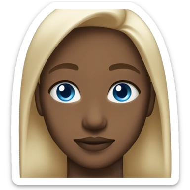 Change to blue eyes and light skin sticker