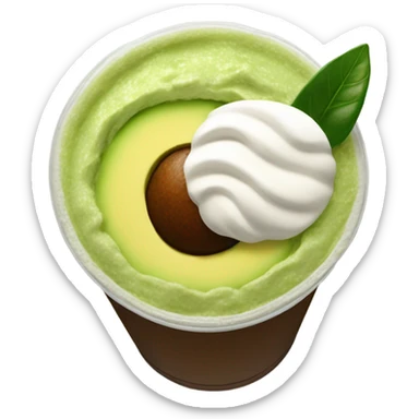 Starbucks drink with avocado in it sticker