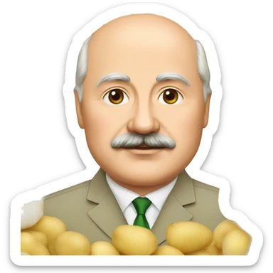 Lukashenko and potatoes sticker