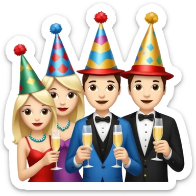 carnival full party sticker