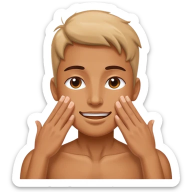 A person who is feeling very healthy sticker