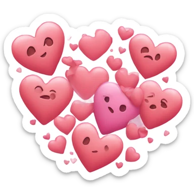 Love hearts sticker