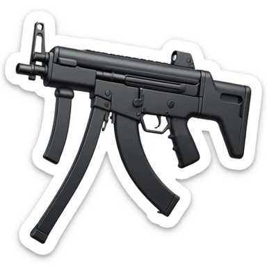 Mp5 rifle sticker