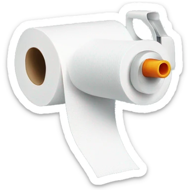 toilet paper watergun sticker