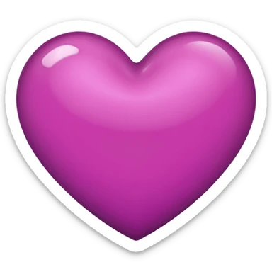 Dark pink like violet heart  sticker