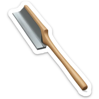 squeegee with long wooden handle sticker