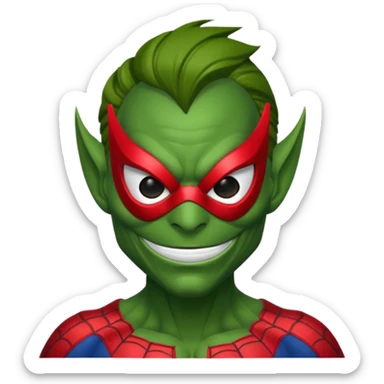 Green goblin's Spiderman  sticker