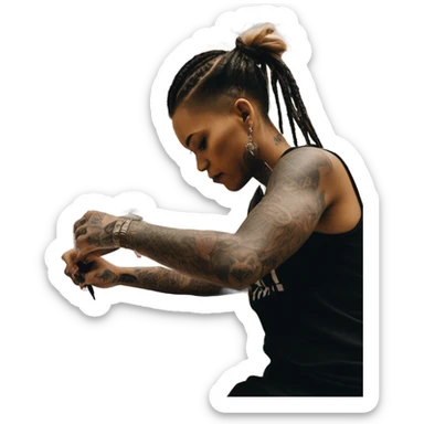 tattoo parlor sticker