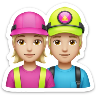 Neon Visor Gamers sticker