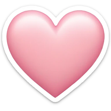 soft pink heart with smaller hearts around it sticker