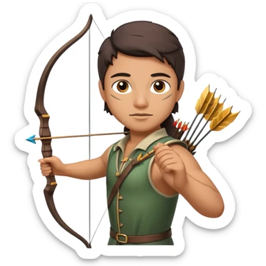 archer bow sticker
