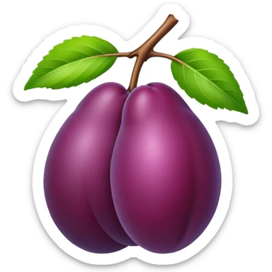 Plum sticker