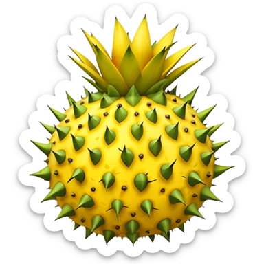 pitahaya  yellow fruit sticker