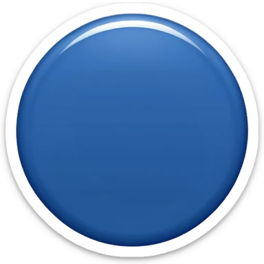 navy blue circle emoji, i want to use it for a message sticker