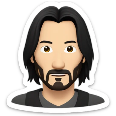 kazakh keanu reeves sticker