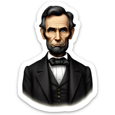 abraham lincoln sticker