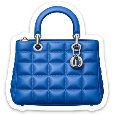 Blue Dior bag sticker