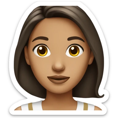 Young Brunette rich women sticker