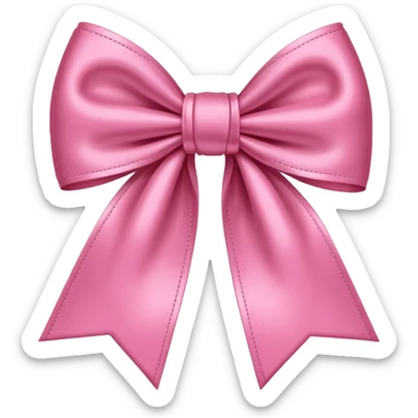 Bow pink sticker