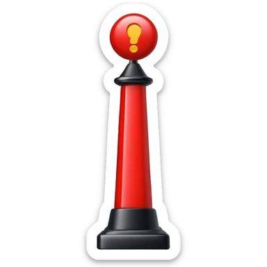 exclamation mark red sticker