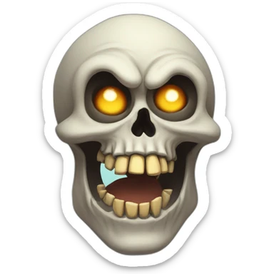 Murray the demonic skull cartoonish avatar sticker