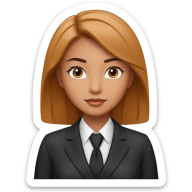 ceo woman confidently wears smart business attire sticker