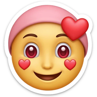 Add 🥹 + 😍 to make a cute emoji screaming love, simple but beautiful sticker
