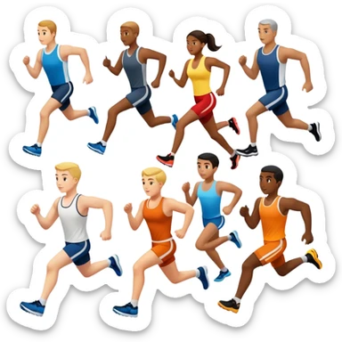 outdoor sports (running, hiking, swimming, boxing, etc) sticker