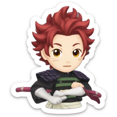 Tanjiro Kamado Demon SLayer sticker